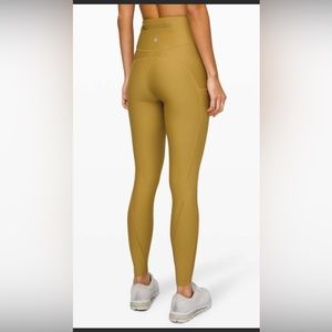 Lululemon Grape Leaf Fleece Leggings